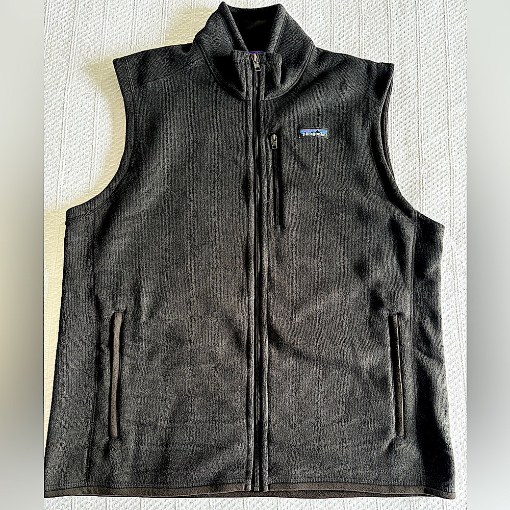 PATAGONIA Men’s vest, full zip, black, XL